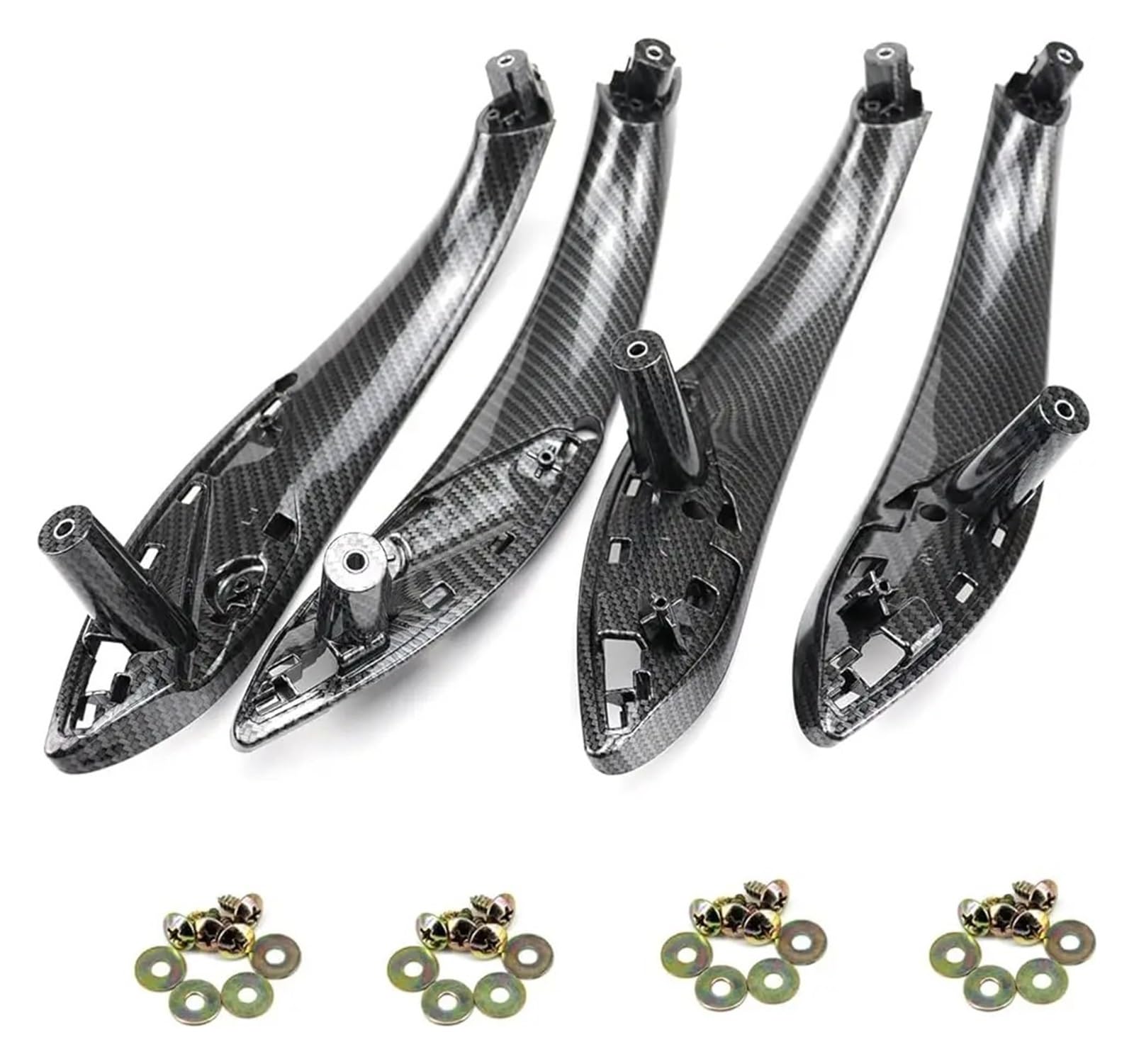 Auto Innentürgriff Türgriff Innen 1 Stück Carbon ABS Innentürgriff Armlehnenplatte Für F30 F31 F32 F33 F34 F36 F80 F82 2012–2018(Left Rear) von Aptfkec