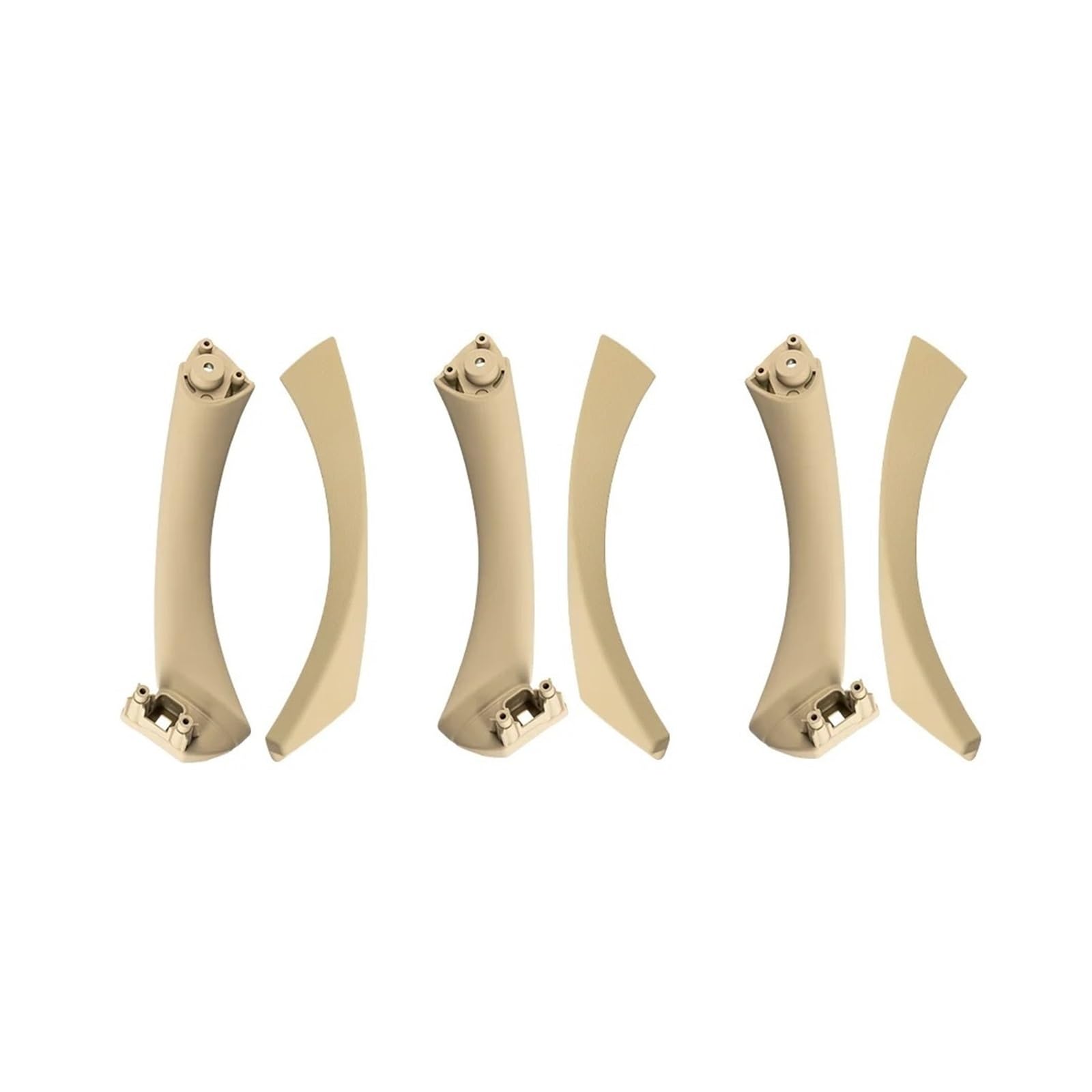 Auto Innentürgriff Türgriff Innen LHD RHD Beige Schwarz Grau Innentürgriff-Set Für 3er E90 E91 E92 316 318 320 325 328i 2004–2012(LHD Beige) von Aptfkec