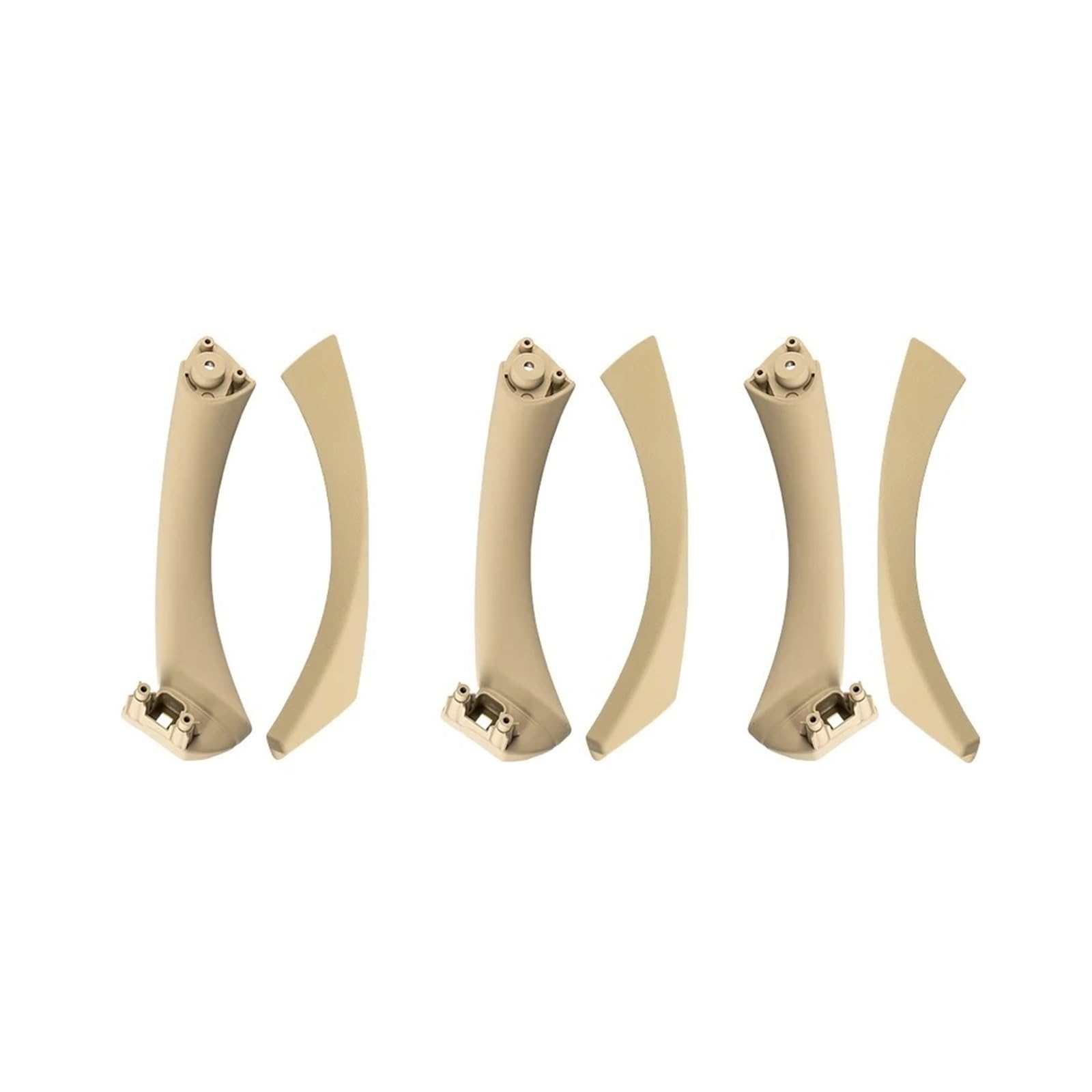 Auto Innentürgriff Türgriff Innen LHD RHD Beige Schwarz Grau Innentürgriff-Set Für 3er E90 E91 E92 316 318 320 325 328i 2004–2012(RHD Beige) von Aptfkec