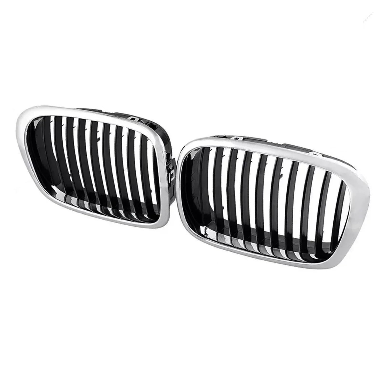 Auto Kühlergrill 51137005837 51137005838 Chromschwarz Vorderer Nierengrill Für 525i 528i 530i 540i M5 (E39) 1997–2003 Auto Frontgrill(Left and Right) von Aptfkec