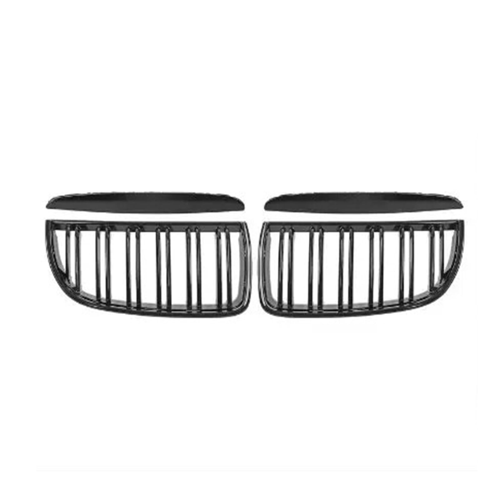 Auto Kühlergrill Auto Frontstoßstange Grille Schwarz Grille ABS Für 3 Serie E90 E91 2005 2006 2007 2008 Auto Frontgrill(Glossy Black) von Aptfkec