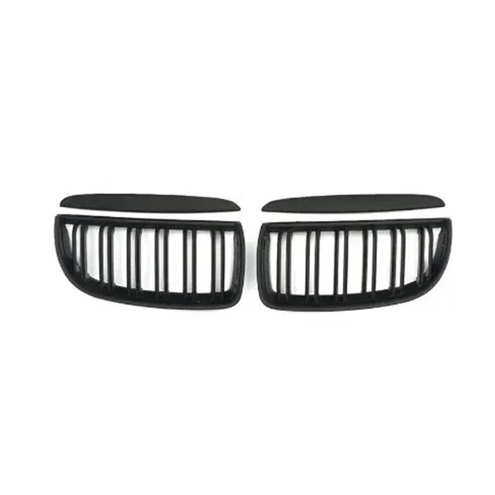 Auto Kühlergrill Auto Frontstoßstange Grille Schwarz Grille ABS Für 3 Serie E90 E91 2005 2006 2007 2008 Auto Frontgrill(Matt Black) von Aptfkec