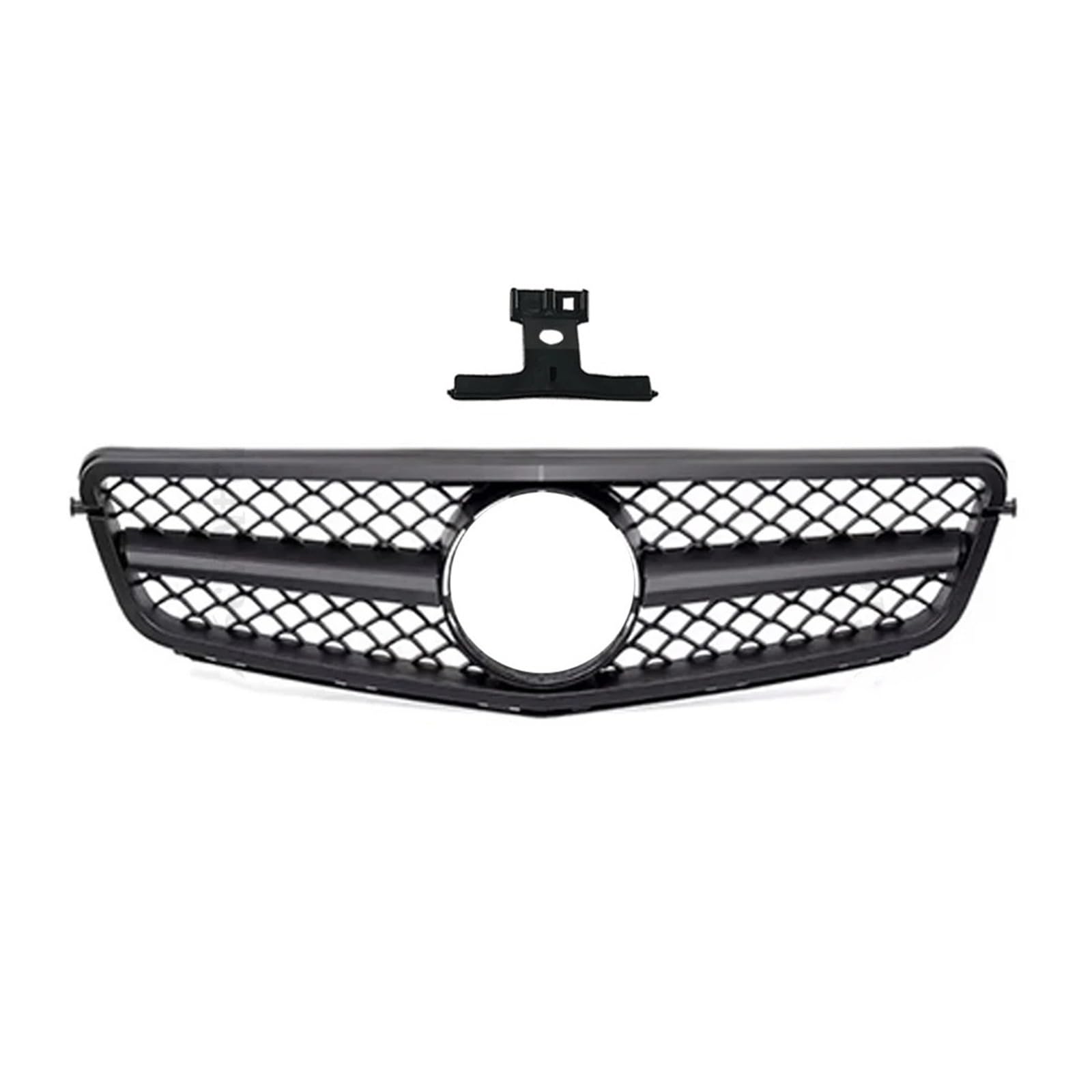 Auto Kühlergrill Einlass Vorne Stoßfängergrill Racing-Grill Für Benz C-Klasse W204 C204 S204 Coupé 2007-2014 C180 C200 C250 C300 Für AMG-Style Auto Frontgrill(Matt-schwarz) von Aptfkec