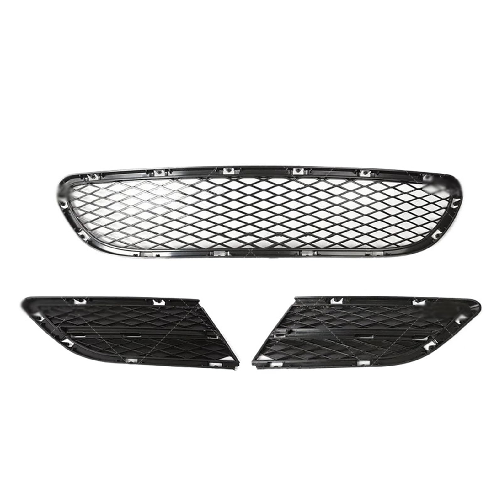 Auto Kühlergrill Für 2009–2012 E90 E91 Für 323i 328i 328xi 335d 335i 335xi Stoßstange Vorne Gitterverkleidungsgitter 51117138417 51117138418 51117198906 Auto Frontgrill(3 Piece) von Aptfkec