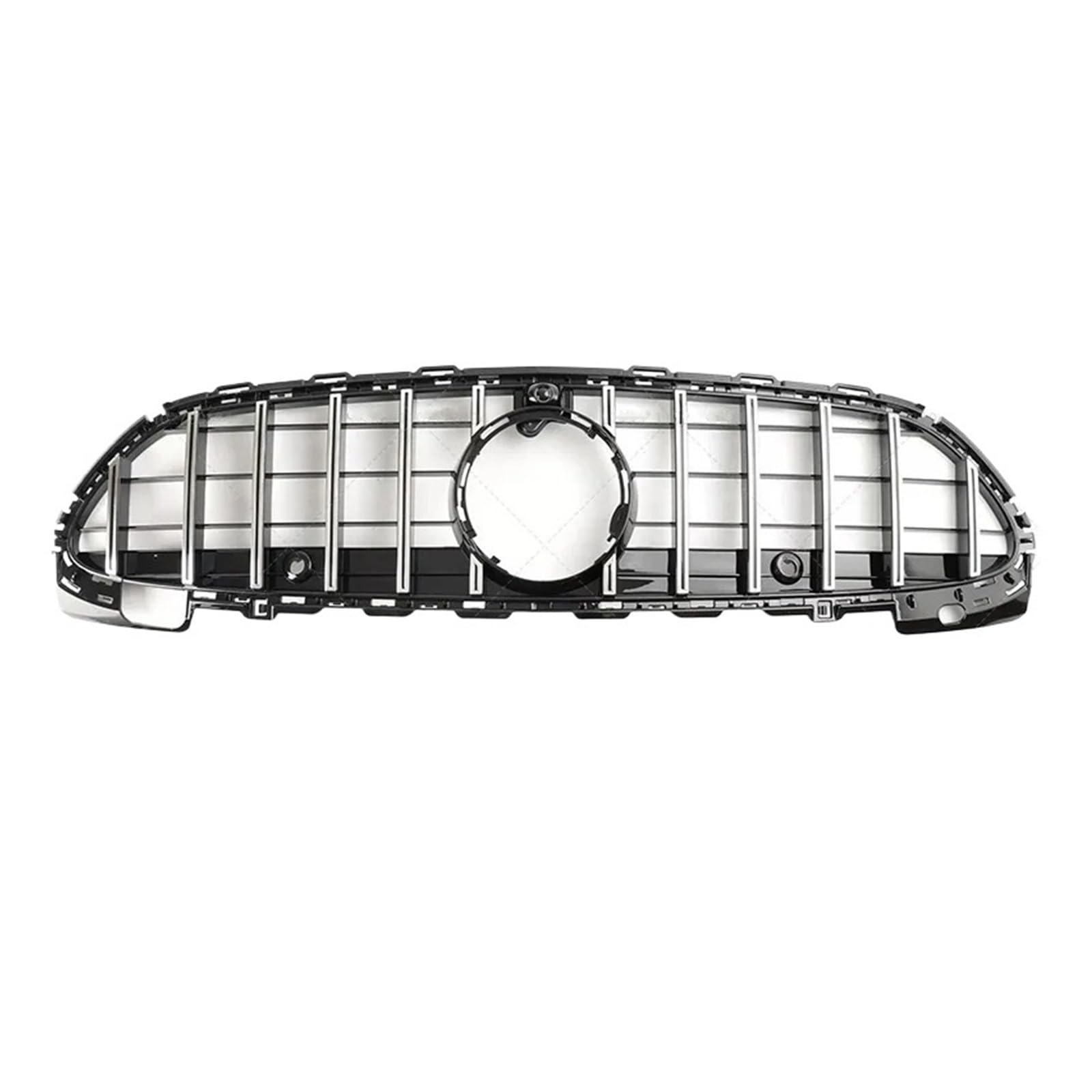 Auto Kühlergrill Für 2021-2024 W206 C-Klasse Für Benz C200 C260 C300 C350 GT Front Kühlergrill Stoßstange Grille Mesh Racing Grill Mit Kamera Loch Auto Frontgrill(W206 21-24 Silver) von Aptfkec