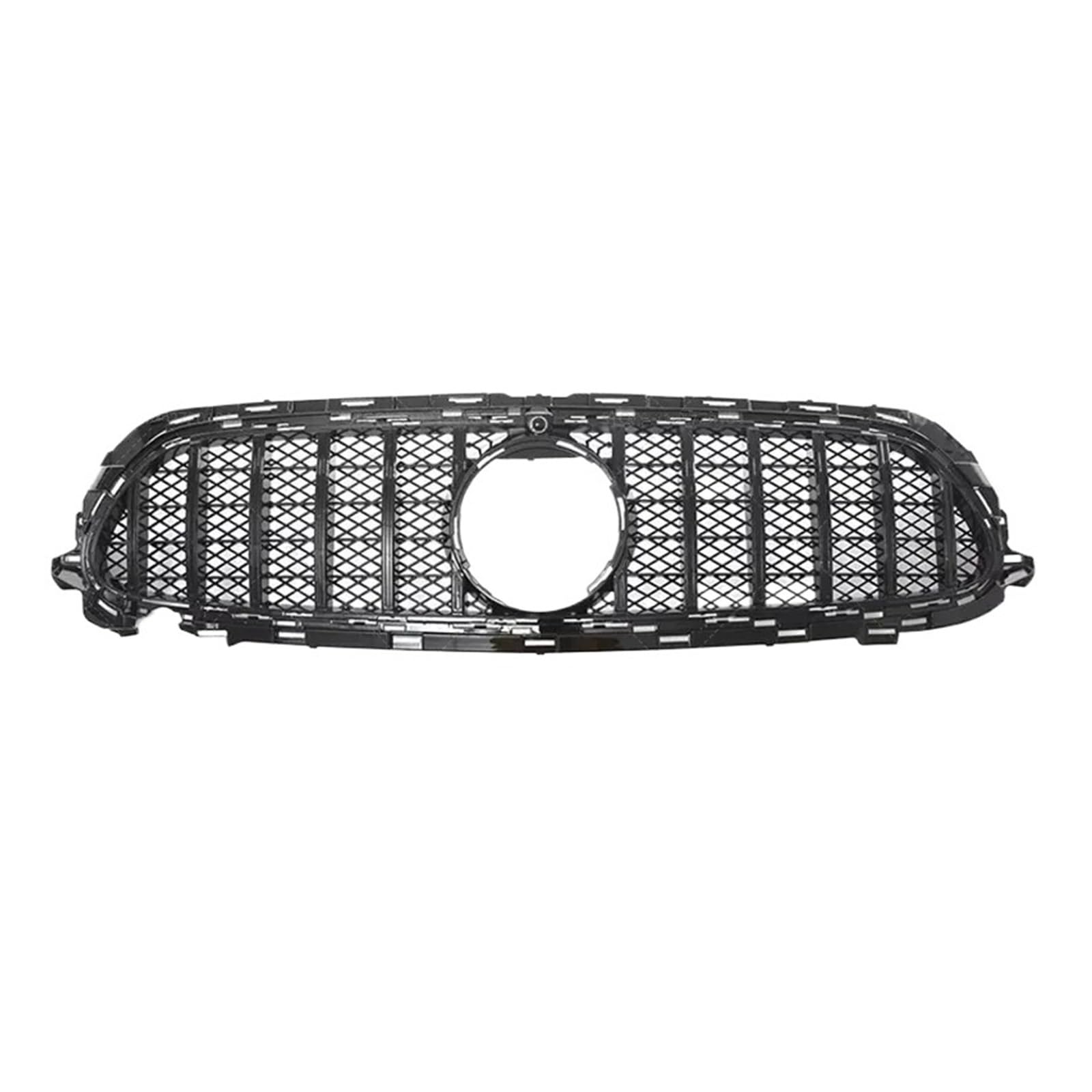 Auto Kühlergrill Kühlergrill Stoßstange Ansaughaube Mesh Grid Für 2016-2020 2021-2024 W213 E-Klasse Für Benz E200 E300 E350 E350e E450 E53 Für AMG Auto Frontgrill(W213 21-24 GT Black) von Aptfkec