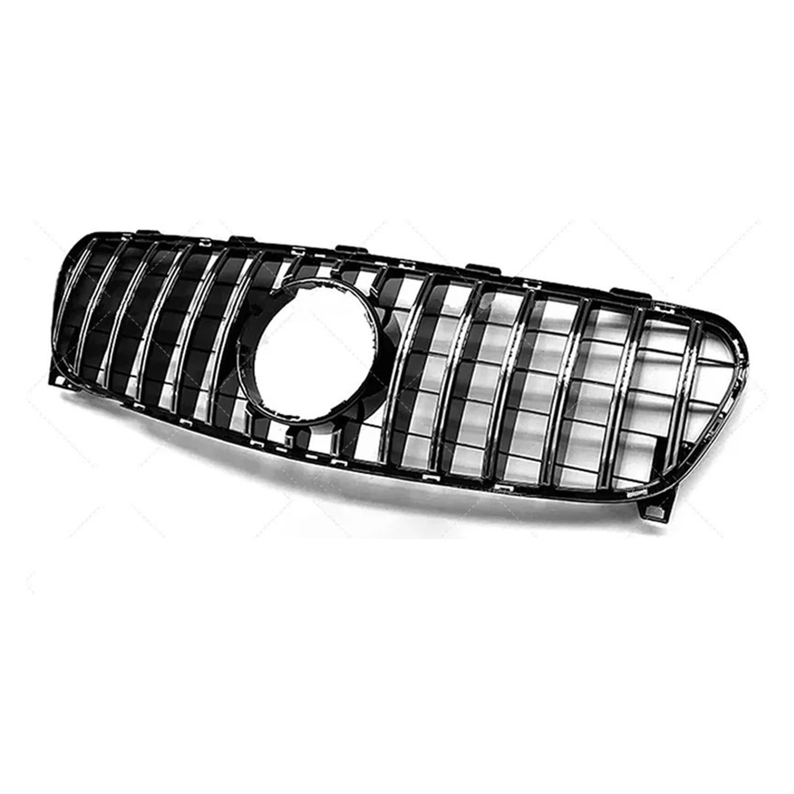 Auto Kühlergrill Silber Schwarz Oberen Stoßfänger Haube Mesh Front Grill Für 2017-2019 X156 Für GLA-Klasse Für GLA180 GLA200 GLA250 GLA45 GT Auto Frontgrill(X156 17-19 GT Silver) von Aptfkec