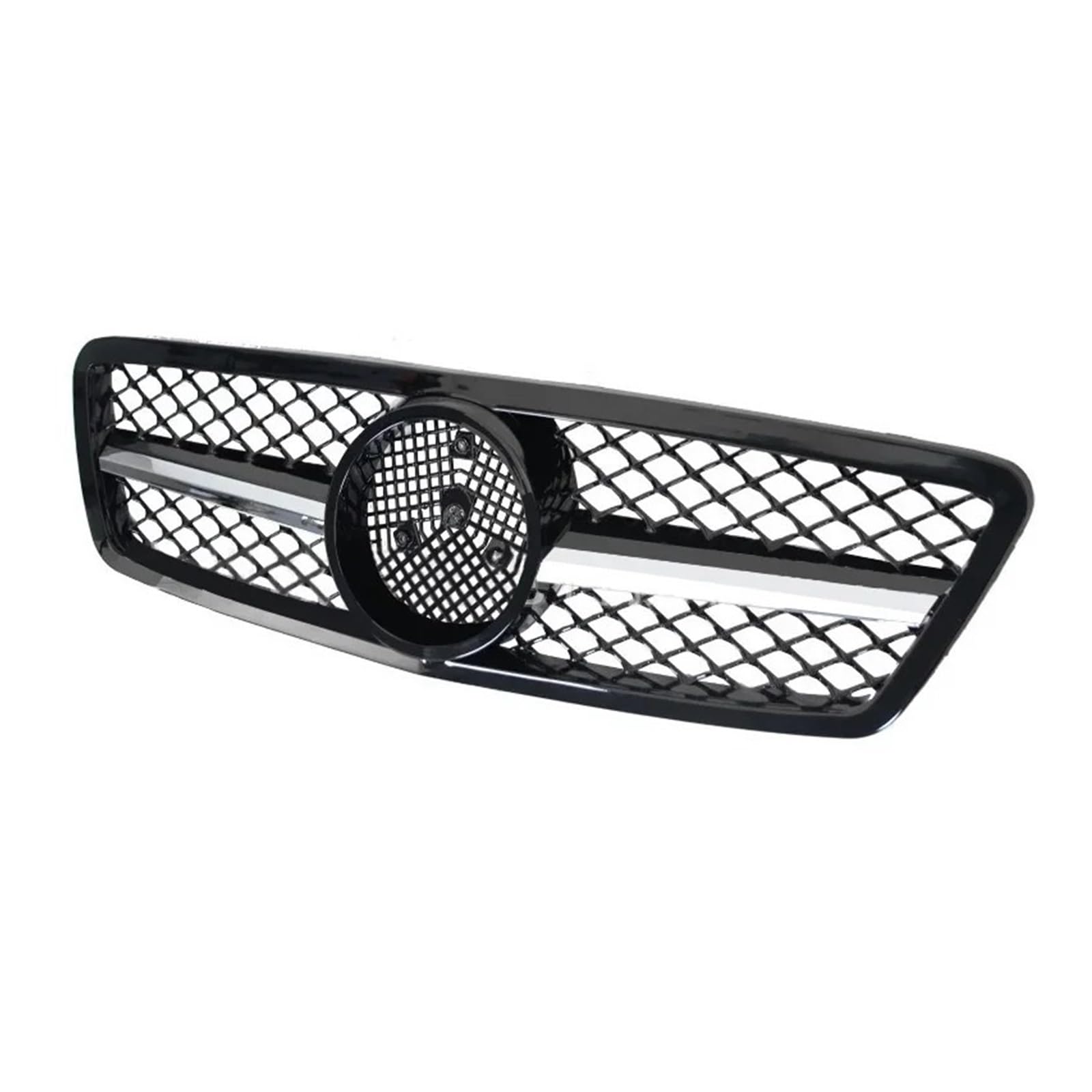 Auto Kühlergrill Vordere Stoßstange Mesh-Gitter-Grill Für W203 C-Klasse Für Benz C230 C240 C280 C320 C350 2000-2006 Auto Frontgrill(B) von Aptfkec