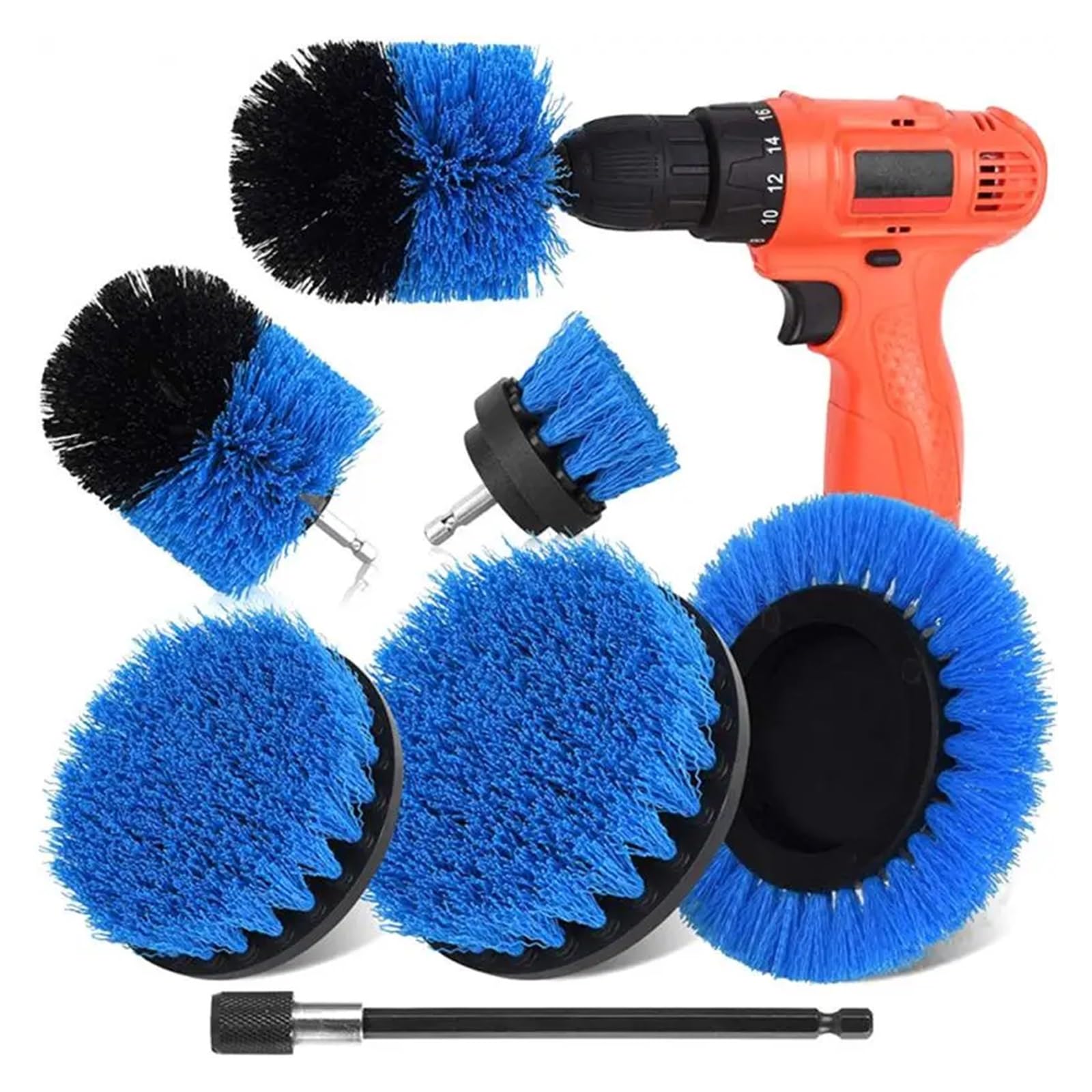 VNJUGF 6/6/4 STÜCKE Power Scrub Pads Scrubber Küchenreinigungsbürsten-Kits Mehrzweckreiniger Schrubben Akku-Bohrmaschine Bürsten wanglan(04) von Aqxyedc