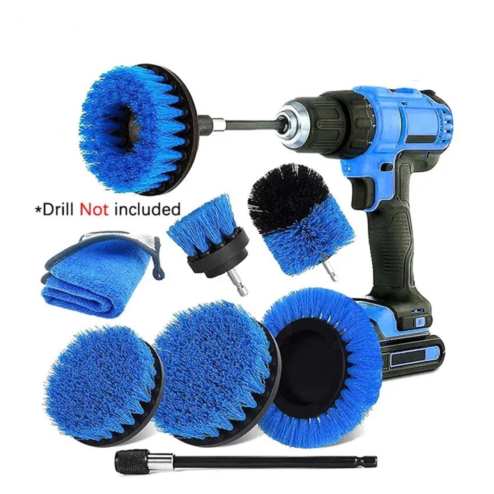 VNJUGF 6/6/4 STÜCKE Power Scrub Pads Scrubber Küchenreinigungsbürsten-Kits Mehrzweckreiniger Schrubben Akku-Bohrmaschine Bürsten wanglan(05) von Aqxyedc