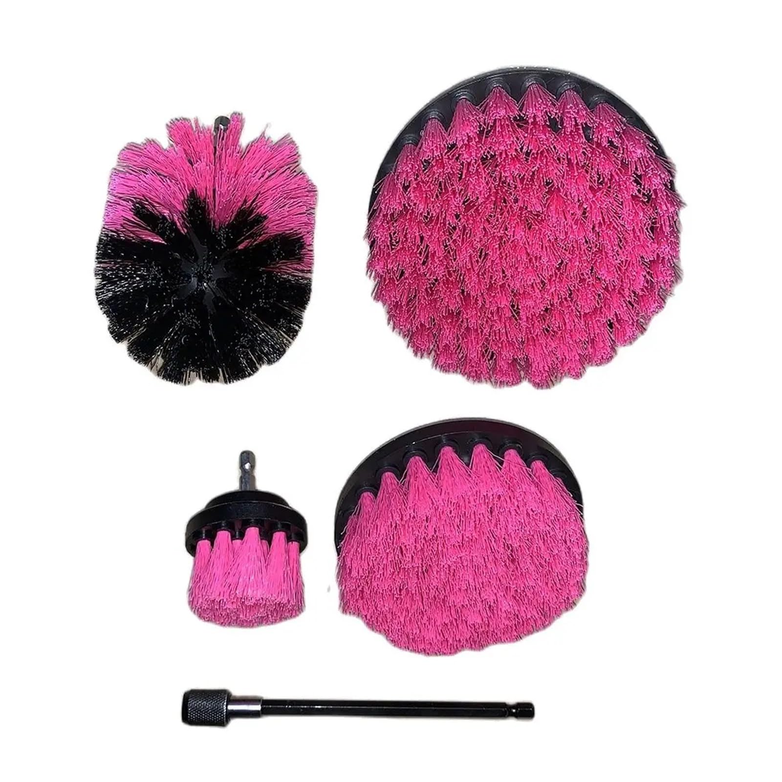 VNJUGF Rosa weiche Bürstenköpfe for Schraubendreher und Bohrer zur Trockenreinigung, Bürste for Reinigen, ein Satz Bürstenköpfe, Bürste auf Schraubendreher wanglan(5 PCs set) von Aqxyedc