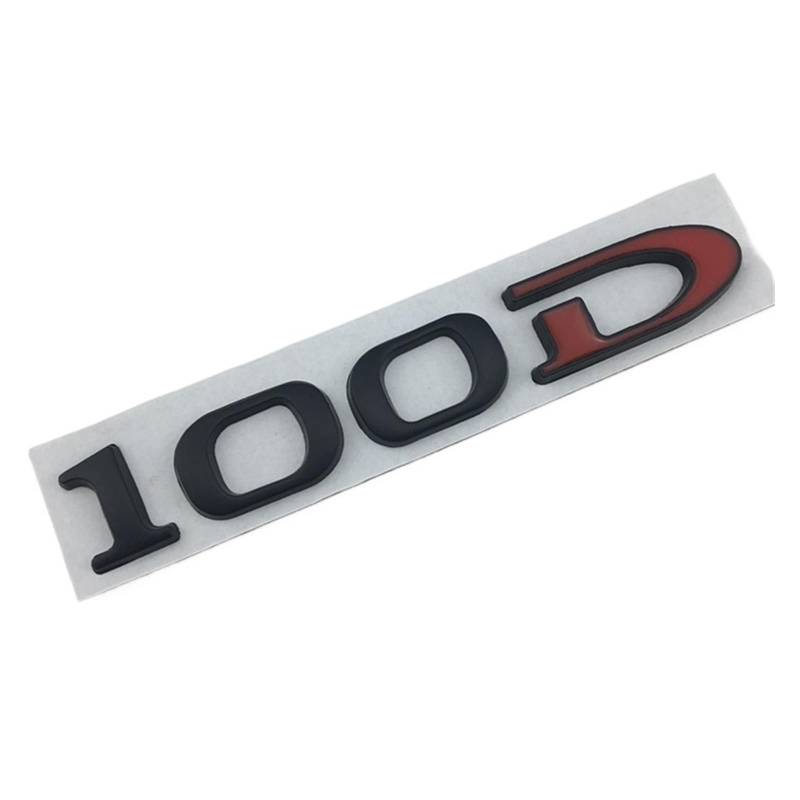 Aqxyju 3D-Kofferraumaufkleber, Heckabzeichen, kompatibel mit Modell 3, Modell S, Modell X, Roadster, 75D, 85D, 90D, 100D, Buchstaben-Logo-Emblem, Styling-Zubehör Personalisierte Auto Aufkleber(100D BR von Aqxyju