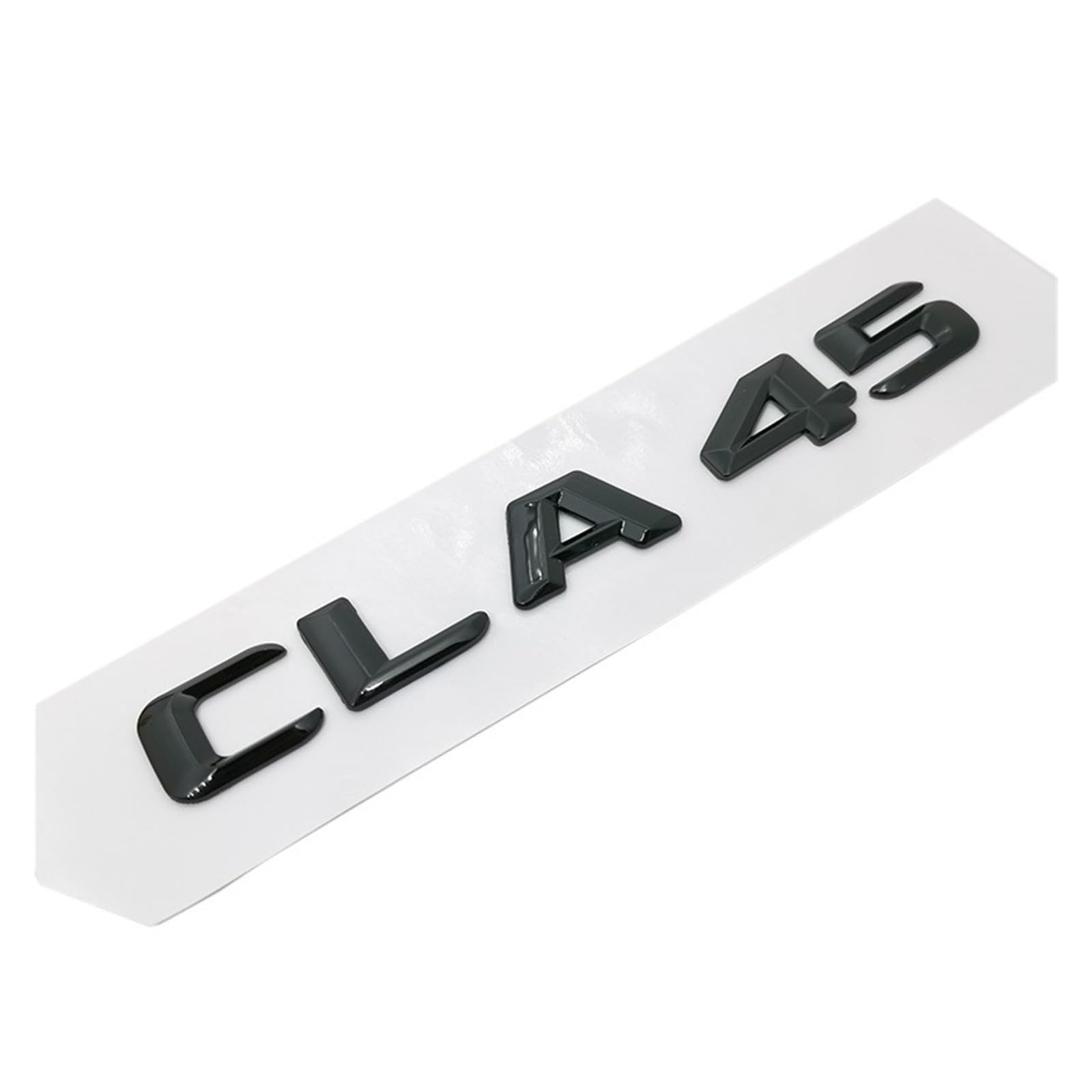 Aqxyju 3D Mattschwarz CLA 45 Auto-Emblem CLA45 Auto-Kofferraum-Heckbuchstaben Wort Emblema Abzeichen Aufkleber Auto Turbo Logo Personalisierte Auto Aufkleber(Glossy black-convex) von Aqxyju