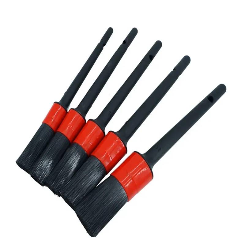 nrhnrhh 5PCS Auto Pinsel Auto Detaillierung Pinsel Set Lange Weiche Borsten Reinigung Detaillierung Pinsel Armaturenbrett Rad Pinsel von Aqxyvfr