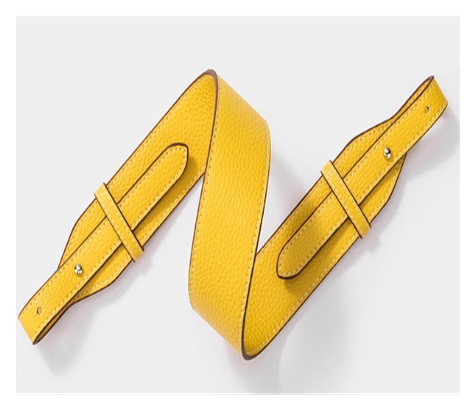 Aqxyxsw 4 cm breiter Taschenriemen for Damenhandtaschengürtel Schultertaschenriemen Ersatz Leder Tragetasche Zubehör Luxus lingli(GELB,Gold metal) von Aqxyxsw