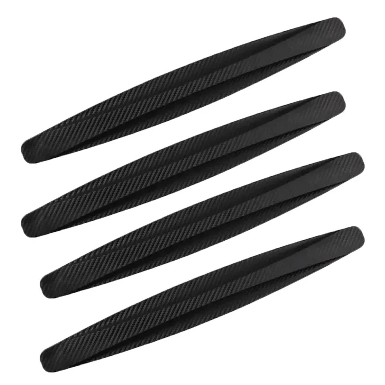 GUYTRM 2/4 STÜCKE Auto Universal Vorne und Hinten Stoßstangenschutz Gummi Stoßstangenabdeckung Schutzlippenleiste Stoßstangendekorationsleiste lingli(4pc-black) von Aqxyxsw