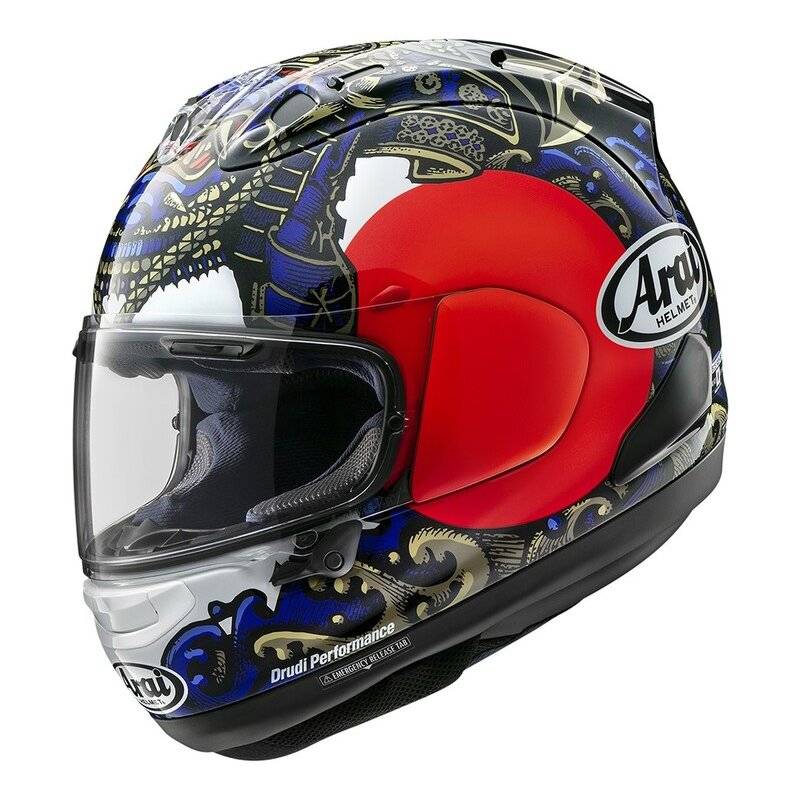 ARAI RX-7V EVO SAMURAI Helm - Multicolor Größe: XL von Arai