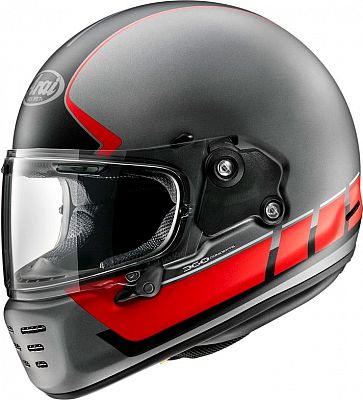 Arai Concept-XE Speedblock, Integralhelm - Matt Grau/Schwarz/Rot - XL von Arai