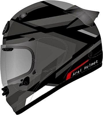 Arai Quantic Mosaic, Integralhelm - Schwarz/Grau - L von Arai