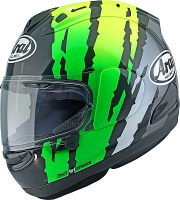 Arai RX-7V Evo Blade, Integralhelm - Schwarz/Silber/Neon-Gelb/Neon-Grün - L von Arai