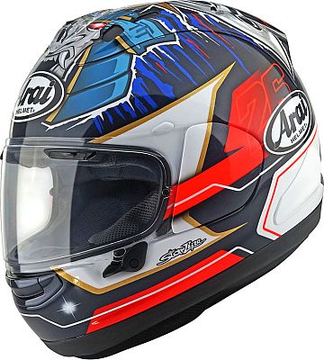 Arai RX-7V Evo Helm Pedrosa Shogun, Integralhelm - Dunkelblau/Rot/Weiß - S von Arai