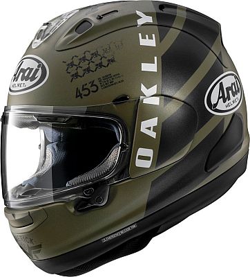 Arai RX-7V Evo Maverick Oakley, Integralhelm - Matt Dunkelgrün/Schwarz - XS von Arai