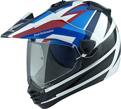 Arai Tour-X5 Africa Twin, Endurohelm - Schwarz/Weiß/Blau/Rot - L von Arai