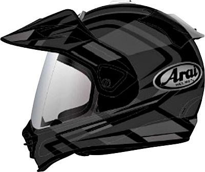 Arai Tour-X5 Discovery, Endurohelm - Matt Schwarz/Grau - M von Arai