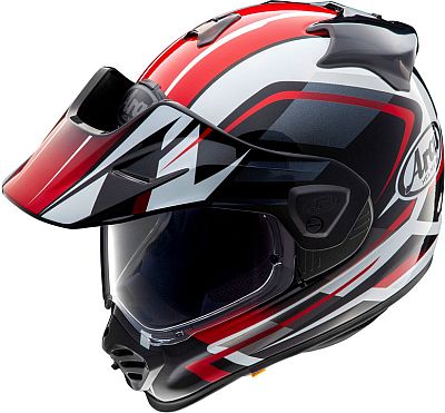 Arai Tour-X5 Discovery, Endurohelm - Schwarz/Weiß/Rot - L von Arai