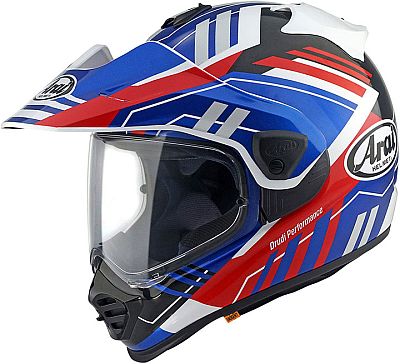 Arai Tour-X5 Trail, Endurohelm - Weiß/Schwarz/Rot/Blau - L von Arai