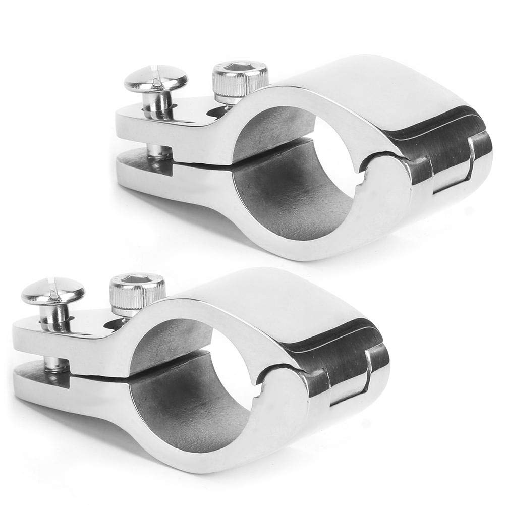 2 Stück Bimini Top Jaw Slide Clamp, Edelstahl Boot Jaw Slide Hardware Passend für aufblasbare kommerzielle Yachten(25mm) von Aramox