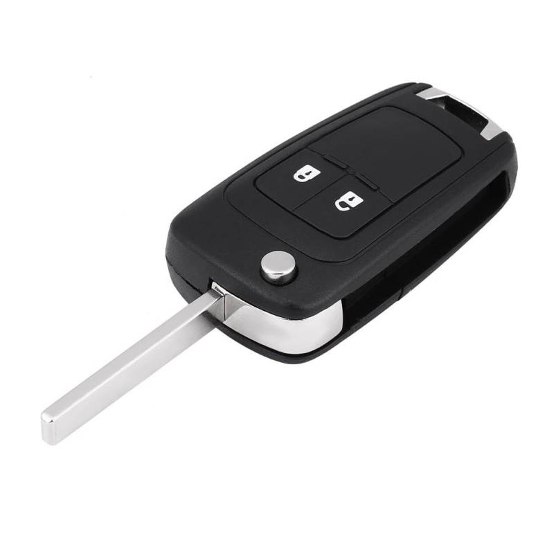 2 Tasten Klappschlüssel KFZ, Auto Schlüsselanhänger Remote Faltbare Flip Control Autoschlüssel Fernbedienung Schlüssel Fall mit 433 MHz ID46 Chip für J Corsa E Insignia 5WK50079 von Aramox