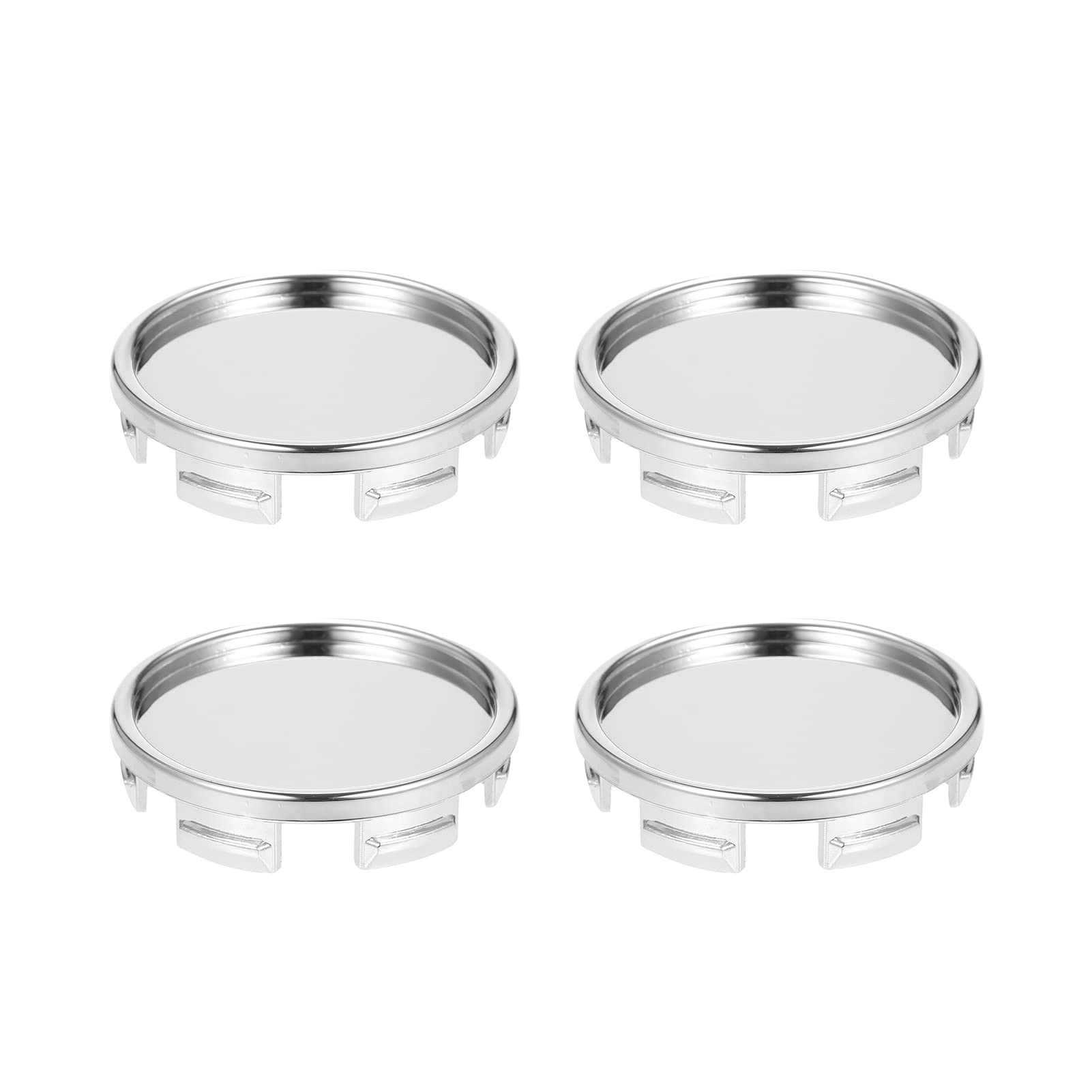 4pcs 55 Mm Autoradmitte -Kappen, Universal Wheel Hub Caps Abs Plastik -Hub -Kappenabdeckung für Vordere oder Hintere Radnaben (Silver) von Aramox