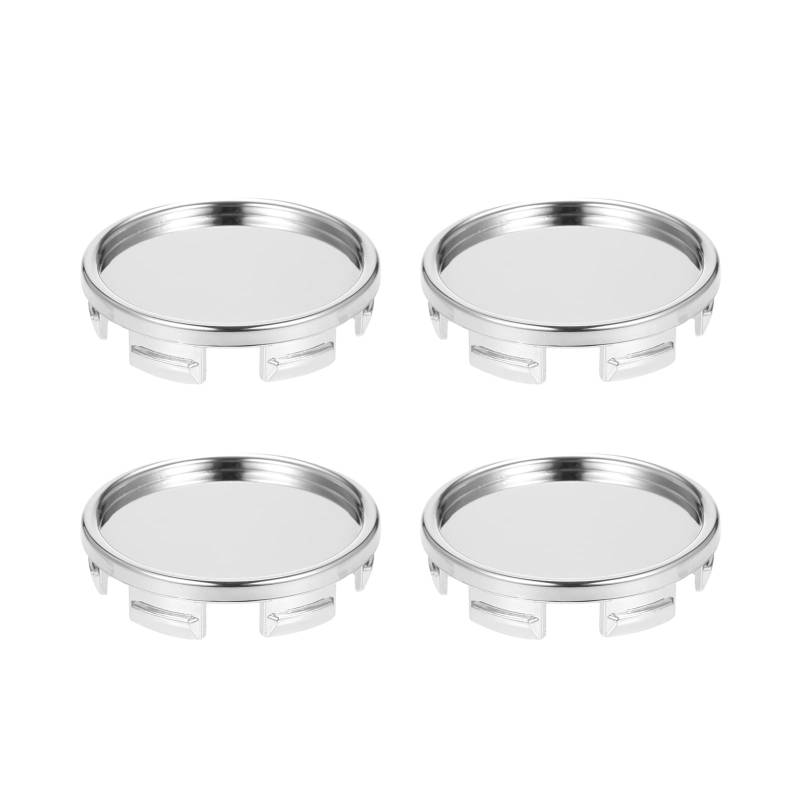 4pcs 55 Mm Autoradmitte -Kappen, Universal Wheel Hub Caps Abs Plastik -Hub -Kappenabdeckung für Vordere oder Hintere Radnaben (Silver) von Aramox