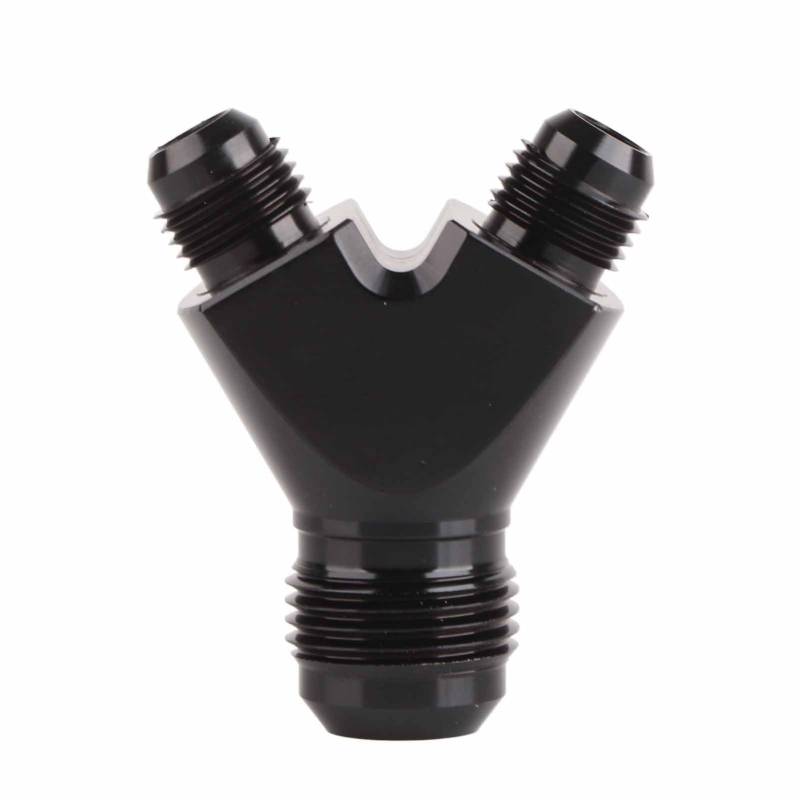 AN10 10AN auf AN6 6AN Bördelstecker Y-Block-Fitting-Adapter Schwarz Leichter Y-Adapter mit Hohem Durchfluss für Flüssiggasanwendungen von Aramox