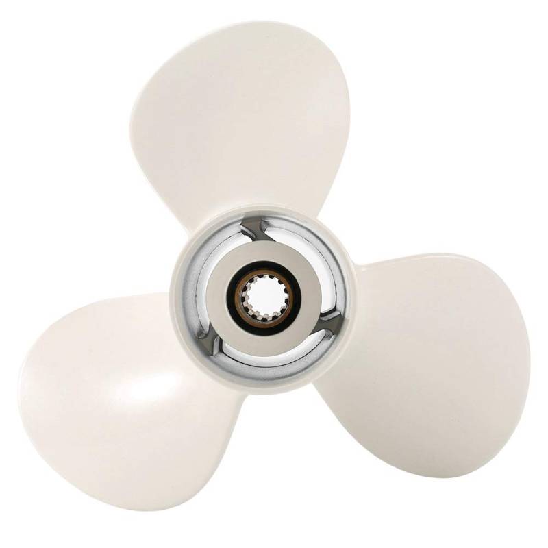 Aluminium 3 Propeller Motor Propeller für Außenborder - für 40-60 PS, 11 5/8x11-G Modell, Weiß von Aramox