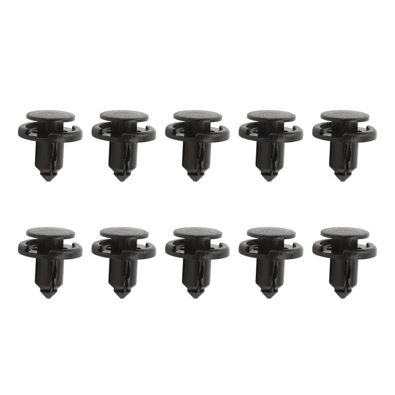 Aramox Auto-Clips Stoßstangenbefestigung, 10 Stück Push Type Retainer Clip 1006521 00 A Ein Leistungsstarker Ersatz für Befestigungskraft für Y S X von Aramox