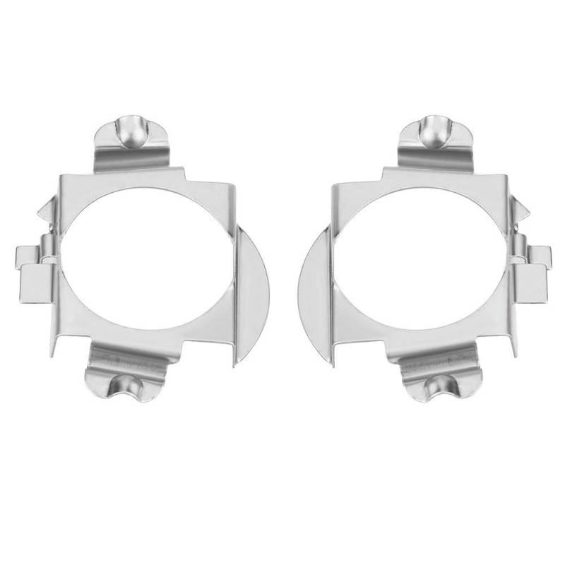 Auto Scheinwerferlampe H7 Sockel, H7 LED Scheinwerfer Adapter D04, Kfz Scheinwerfer H7 Lampenfassung Adapter, Umrüstsatz für Scheinwerferlampen Adapterhalter Silver, Edelstahl von Aramox