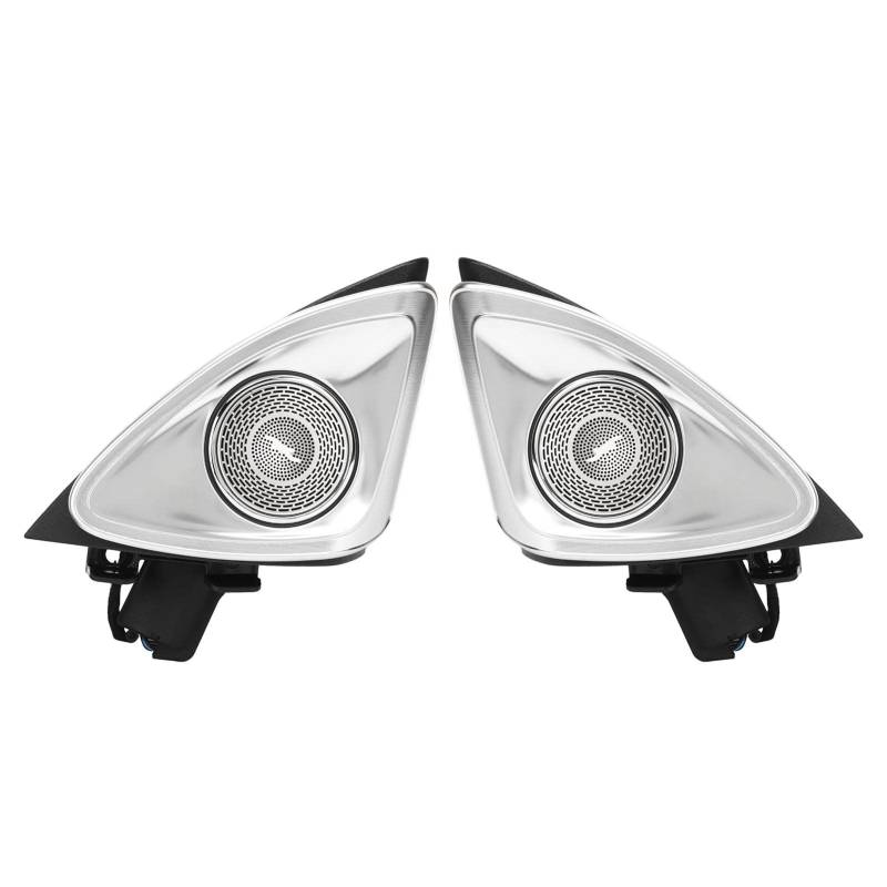 Aramox Car Audio Hochtöner, 64 Farben 4D Rotierender Hochtöner mit LED Umgebungsbeleuchtung Ersatz für -Benz E-Klasse W213 2017-2021 von Aramox