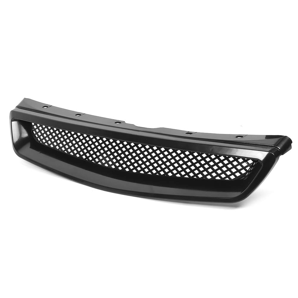 Aramox Haubengrill, Fronthaubengrill Stoßstangengrill füR EK JDM Typ R Style, Kompatibel mit Honda Civic 1999–2000 von Aramox