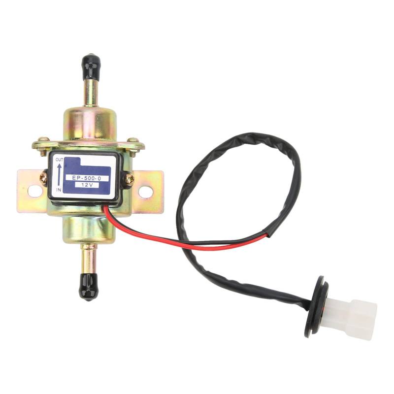 Aramox Inline-Kraftstoffpumpe, Elektrische Kraftstoffpumpe Gaskraftstoffpumpe EP500 0 DC 12 V Motor Niederdruck Gas Elektronische Pumpe Ersatz für Ep500-0 DC 12 V Elektrische von Aramox