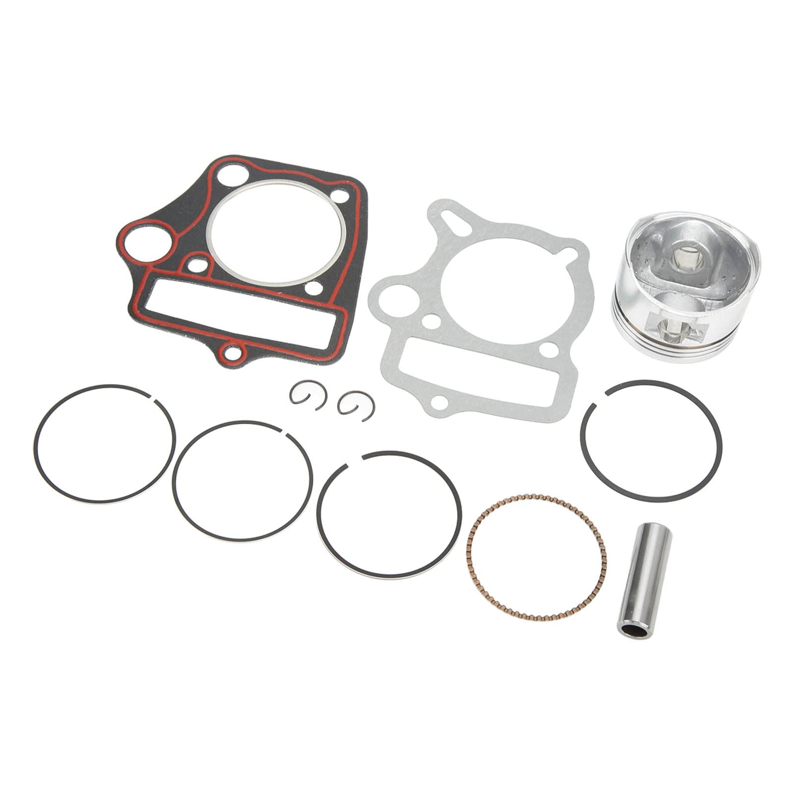 Aramox Kolben Ringe Dichtung Ssatz, 52,4mm Kolben Ringe Dichtung Ssatz Hohe Festigkeit für 110cc 125cc Motor ATV Dirt Pit Bike Go Kart von Aramox