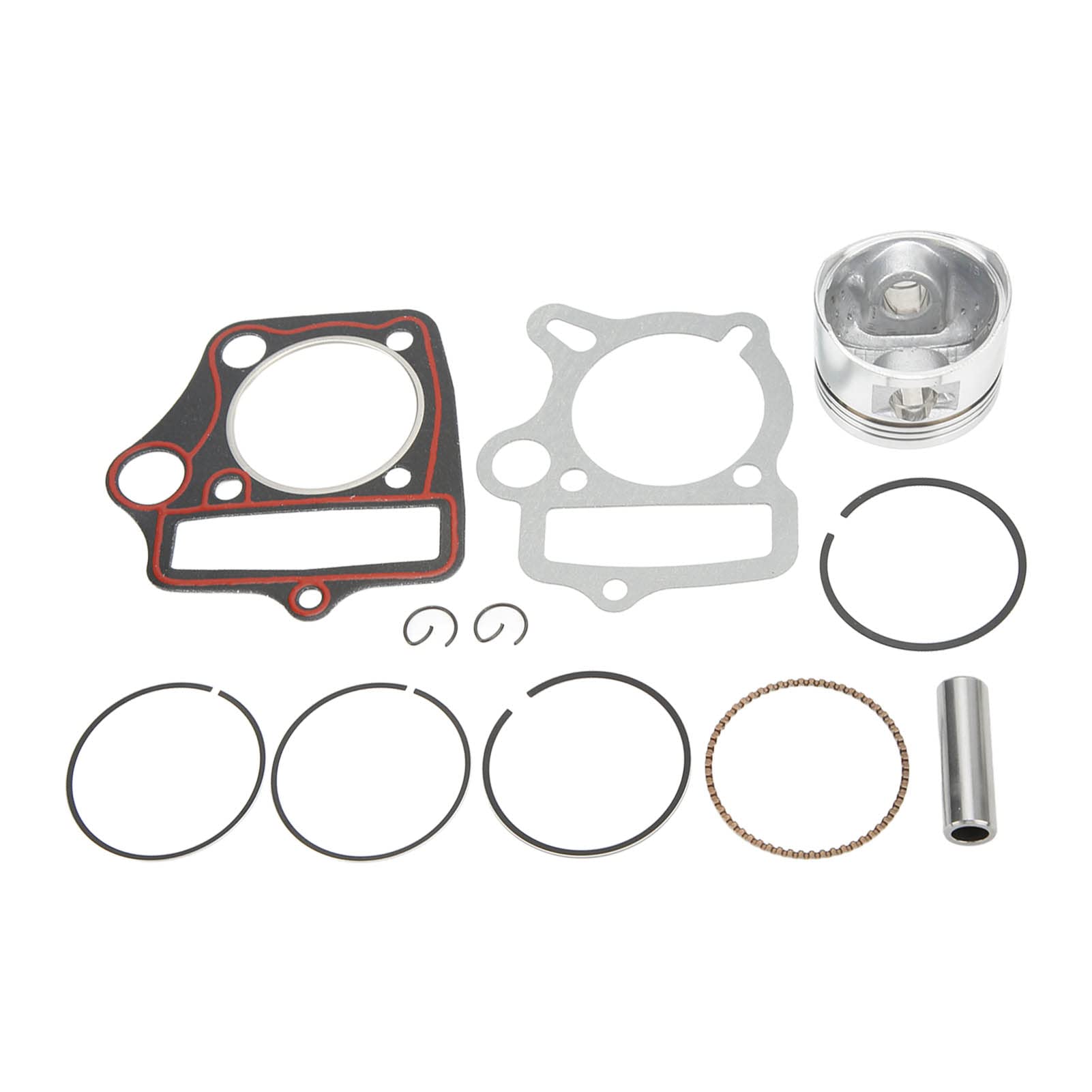 Aramox Kolbenringe Dichtungssatz, 52,4 Mm Kolbenringe Dichtungssatz Hochfest für 110 125 Motor ATV Dirt Pit Bike Go Kart von Aramox