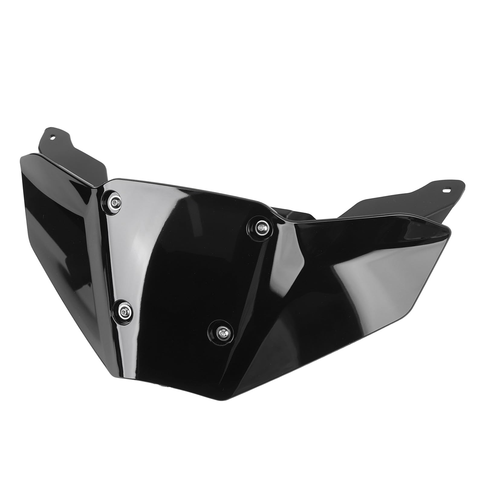 Aramox Motorrad Windschutzscheibe, PC Windabweiser Aufsatz Windschild Spoiler mit Halterung für MT 09 2024 und Später (Black) von Aramox