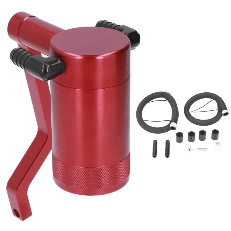 Aramox Oil Catch Tank, Oil Catch Can Kit Z Bracket Billet Aluminium Rot Ersatz für Challenger 2011-2021 6.4L von Aramox