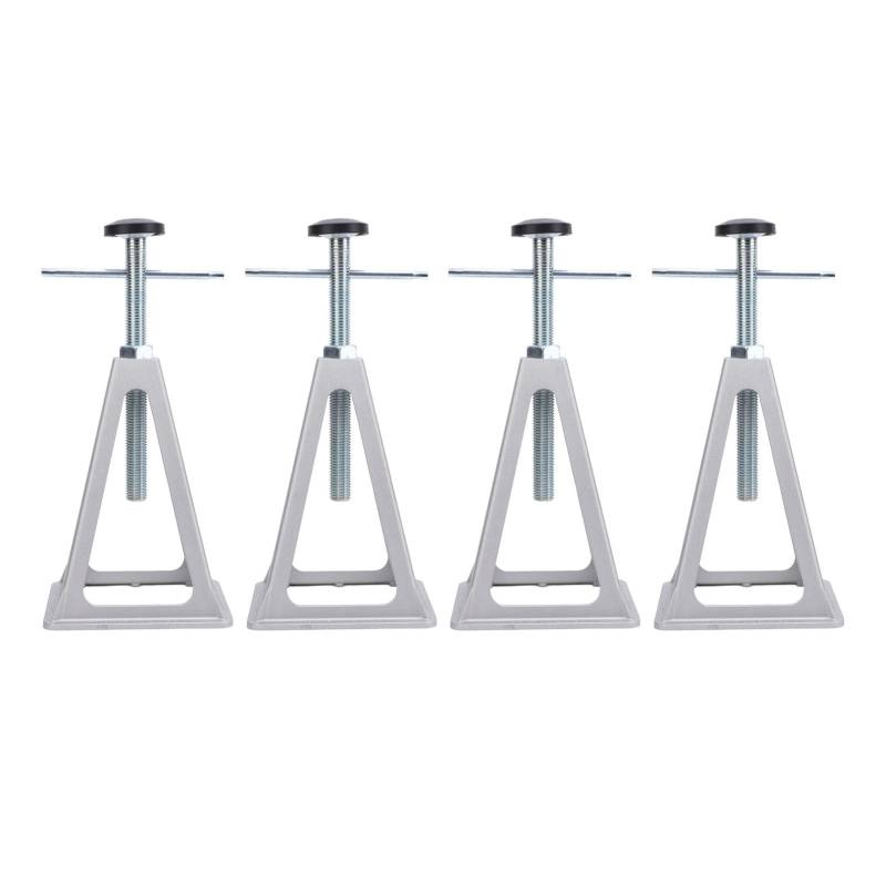 Aramox RV-Leveling-Jacks 4-Pack-Verstellbares Aluminiumstabilisator Jacks für Wohnmobil-, Bis zu 2,7 M, von 28-44 cm, Wohnwagen, Balance und Sichern Sie Ihr Fahrzeug von Aramox