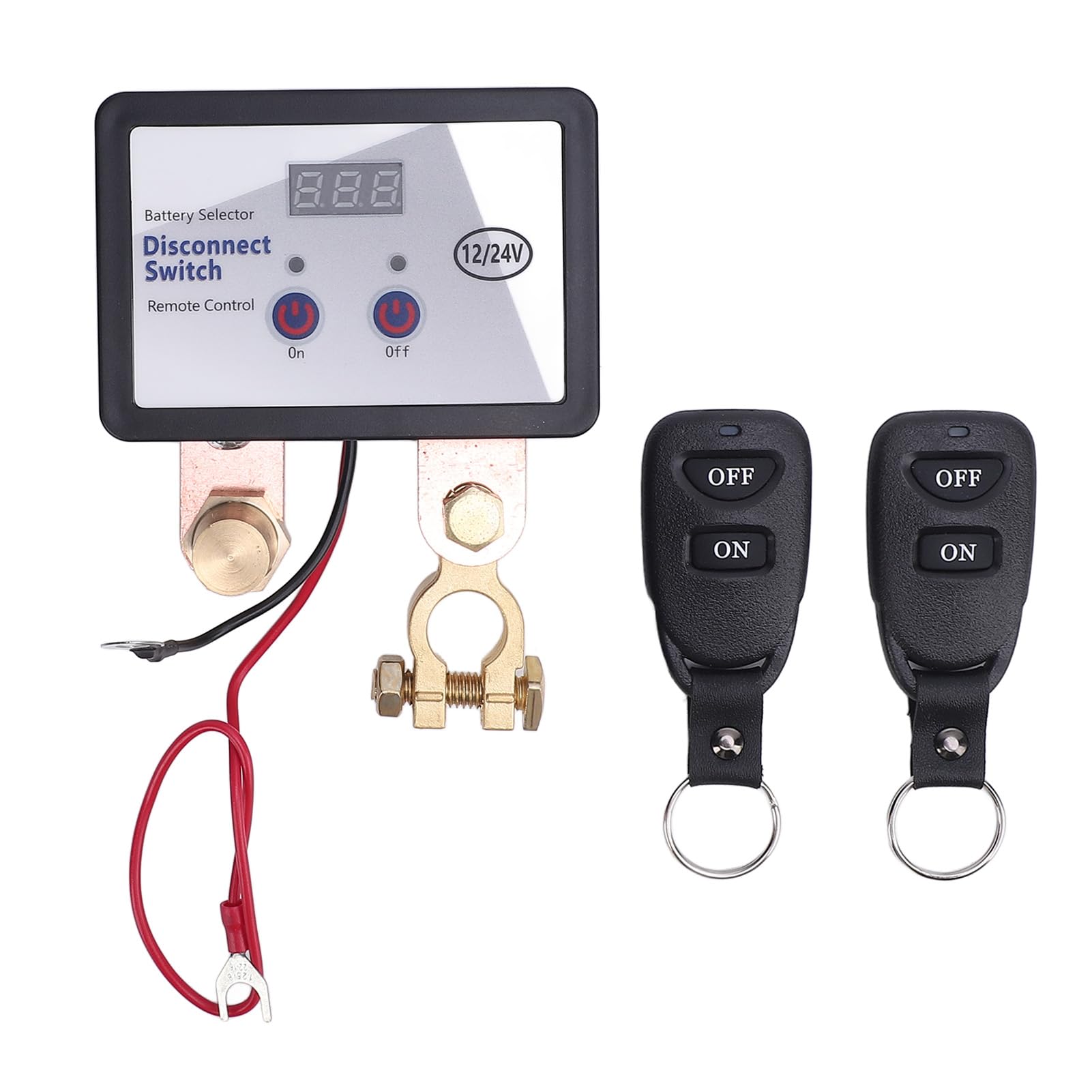 Aramox Remote -Batterie -Trennschalter, Auto -Kill -Schalter, Schaltanschluss Abschneiden von Fernbedienungsschalter für Auto -LKW -Boot mit ABS -Metallmaterial von Aramox