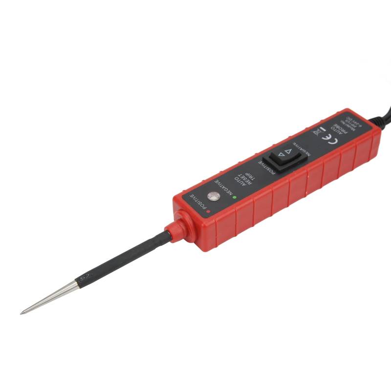 Aramox Stromkreis-Sondentester, Rot, Em285 6–24 V Gleichstrom-Sonde, Automatischer Stromkreistester, Autotester, Elektrisches System, Diagnose, Kabelmessgerät, Autopflege-Werkzeug von Aramox