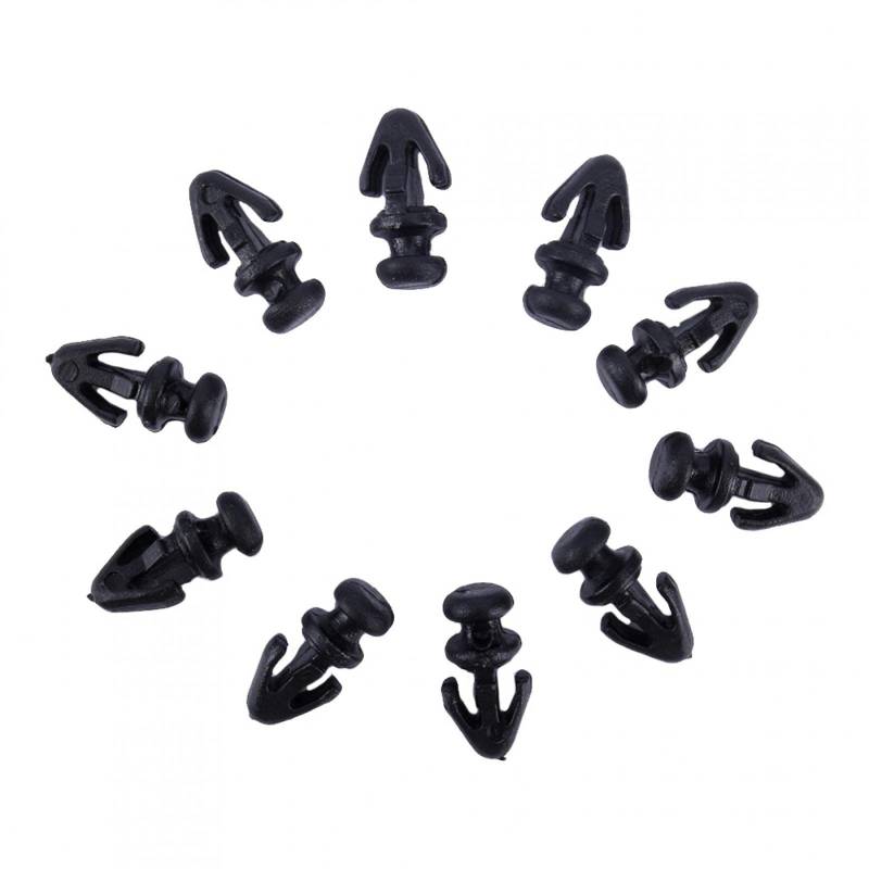 Aramox Türverkleidungsclip, 10Pcs Schwarz Türdichtung Schwellerdichtung Trim Fasten Clip Dichtungsleiste für Mondeo MK2 MK3 MK4 OEM: 1042065 von Aramox