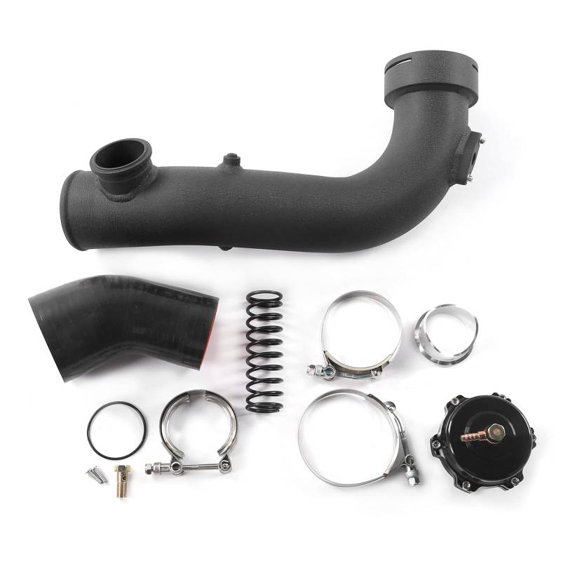 Aramox Turbo Ladeluftkühler, Turbo Air Intake Hard Pipe Kit Turboladerrohr Air Cooling Intake OEM C-Clip CNC Fit für N54 E88 E90 E91 E92 E93 von Aramox